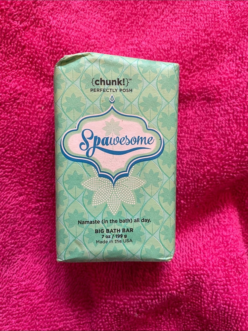Chunks Spawesome Bath Bar - Mint Green Packaging